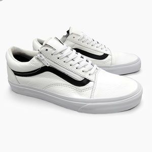 premium leather old skool zip
